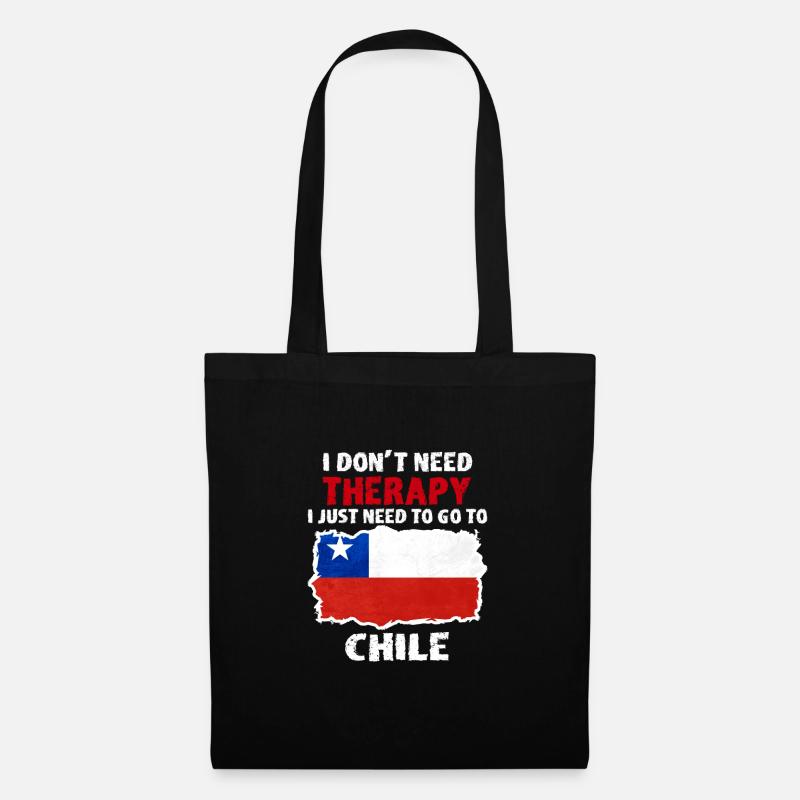 Chile - Stoffbeutel - Schwarz