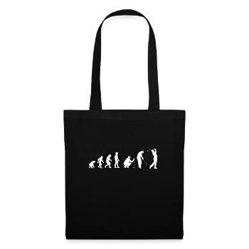 jouer au golf - Sac en tissu - noir - Devant