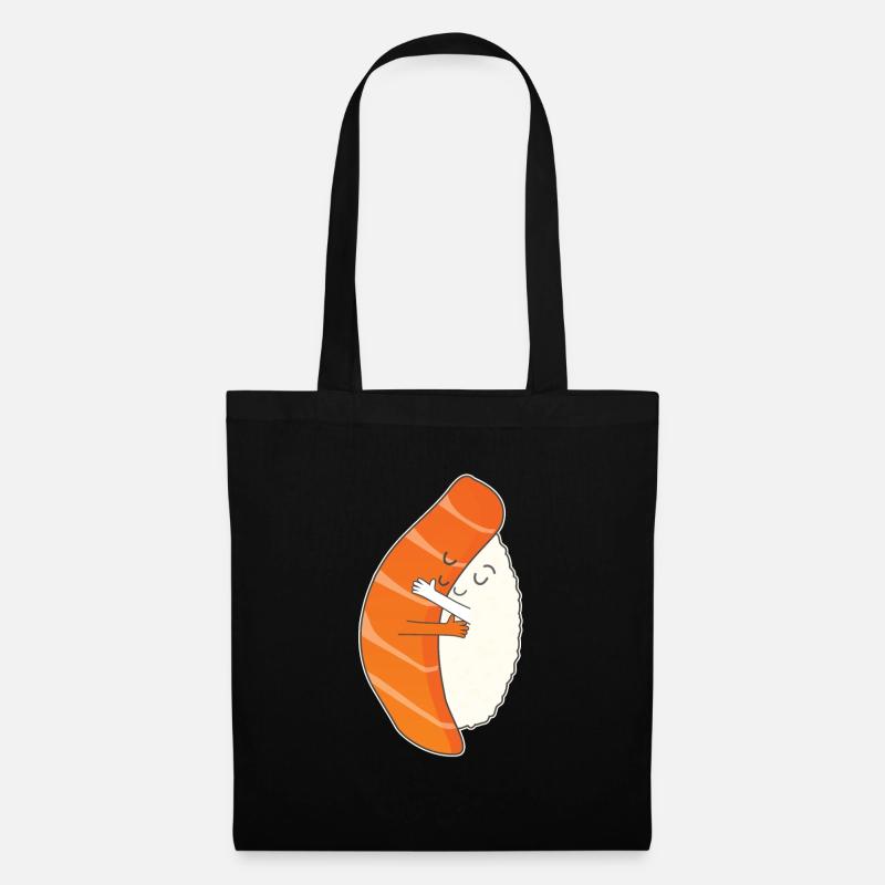 Sushi Hugging - Stoffbeutel - Schwarz