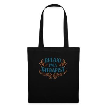 Psychiatre thérapeute thérapeute psychologue profession - Sac en tissu - noir - Devant