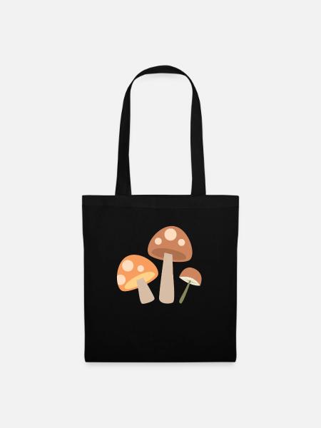 Mushroom - Tote Bag - black