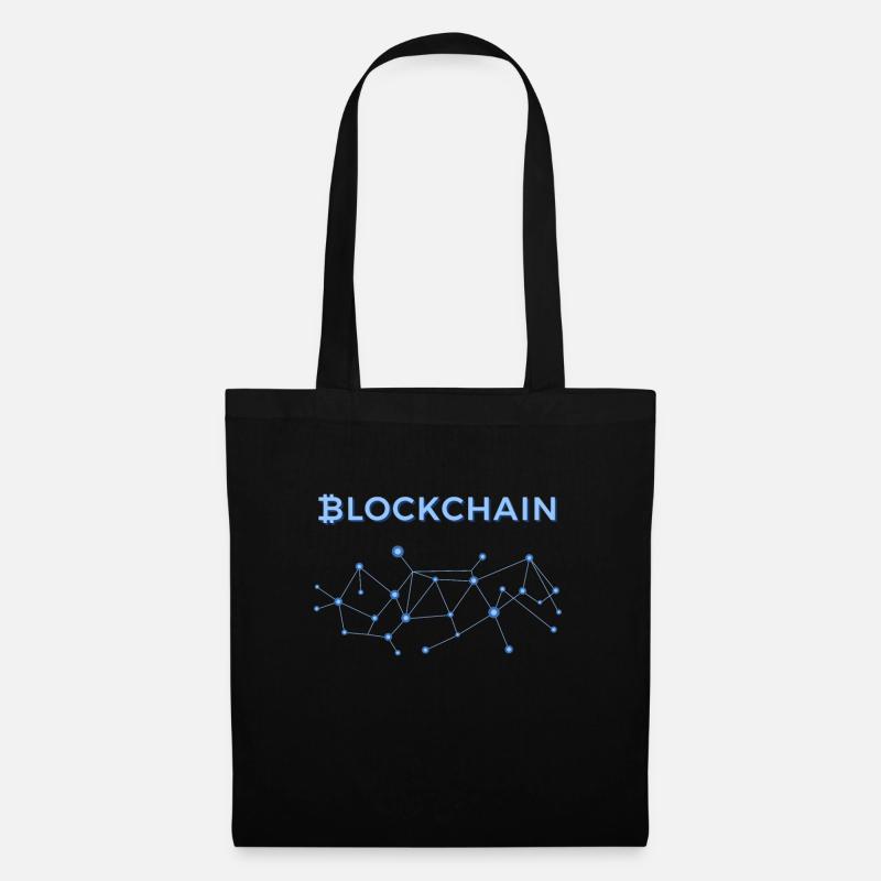 blockchain - Stoffbeutel - Schwarz