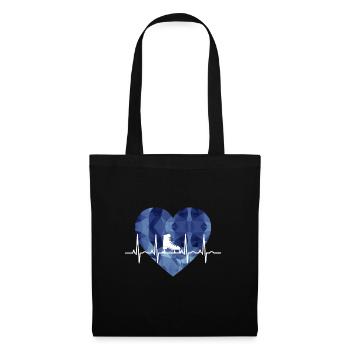 Patinage sur glace Patinage sur glace Patinage artistique - Sac en tissu - noir - Devant