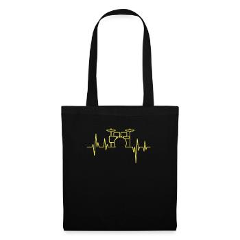 Drummer Drums Drummer Drums Instrument - Tote Bag - black - Front