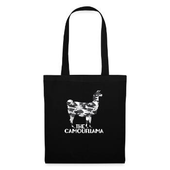 Camouflage Lama Camouflage Gift Alpaca Military - Tote Bag - black - Front