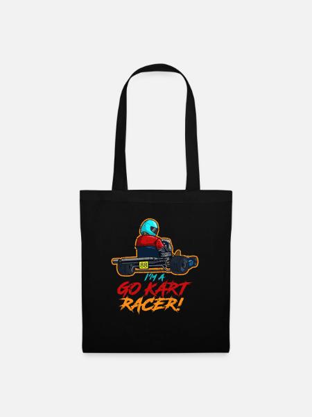 Go-kart racer - Tote Bag - black