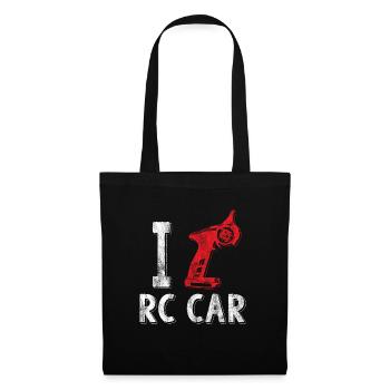 RC Auto Liebe Rennsport - Stoffbeutel - Schwarz - Vorne