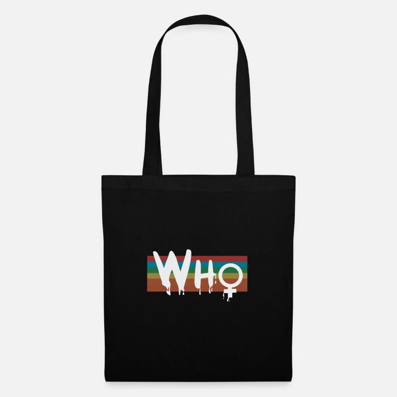 Wer 13. Doktor Weibliches Symbol Geschenk - Stoffbeutel - Schwarz
