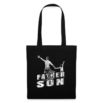 father and son - Tote Bag - black - Front