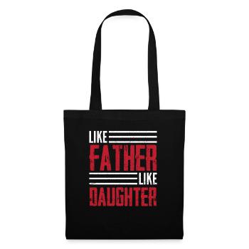 Father-daughter tandem - Tote Bag - black - Front