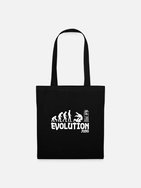 Judo Evolution Geschenk Gürtel - Stoffbeutel - Schwarz