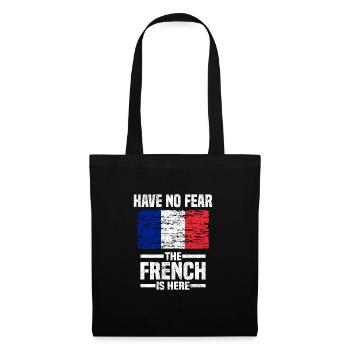 France Français Français cadeau - Sac en tissu - noir - Devant