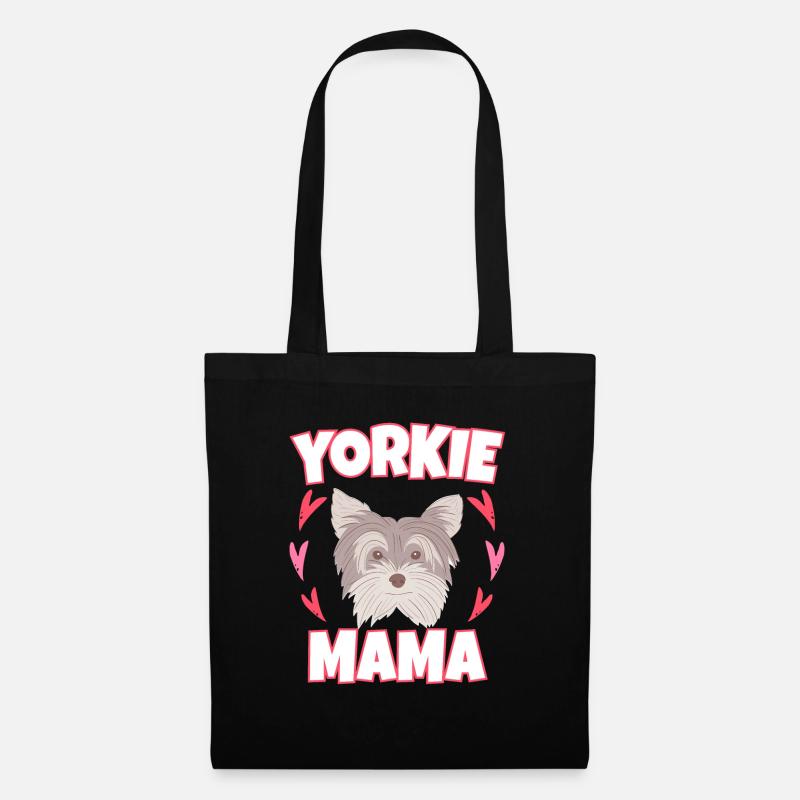 Yorkie Mom Yorkshire Mutter Hund Yorkshire Terrier - Stoffbeutel - Schwarz