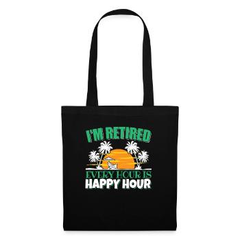 I'm retired retired retiree pension - Tote Bag - black - Front