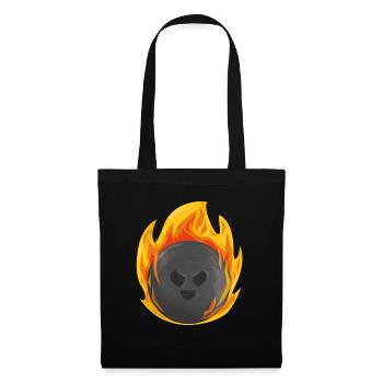 Bowling Bowler Bowling Ball Pins Cadeau De Grève - Sac en tissu - noir - Devant