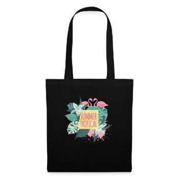 Exotisme d’été - Sac en tissu - noir - Devant