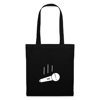 Mic Drop Funny Performer Comedian Rapper Cool Gift - Tote Bag - black - Front