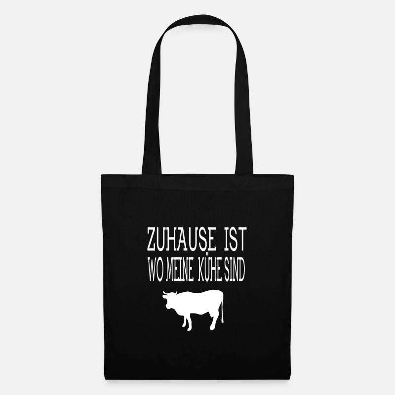 LOVE COWS - Kühelieber Tshirt - Stoffbeutel - Schwarz
