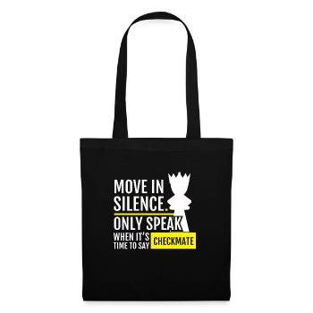Move In Silence - Stoffbeutel - Schwarz - Vorne