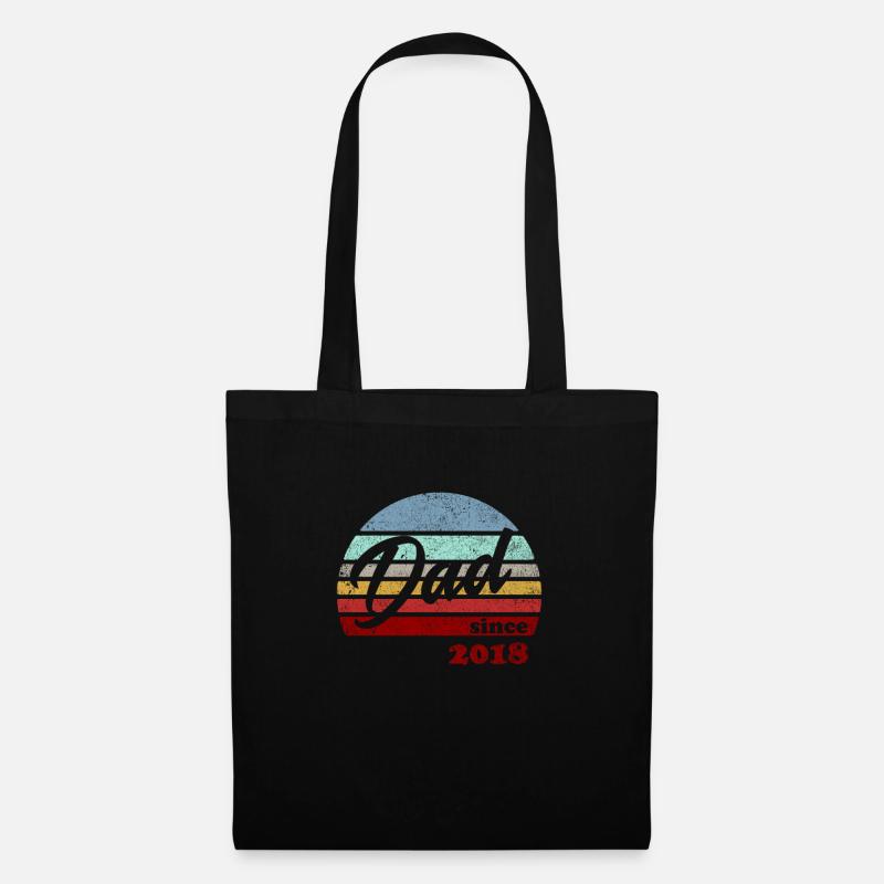 Papa Geburt Geschenk Geschenkidee 2018 Baby Vater - Stoffbeutel - Schwarz