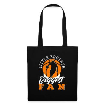 Basketball Little Brother Biggest fan - Tote Bag - black - Front