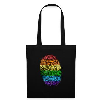 Gay Fingerprint | Gay Pride, Gay, LGBT - Tote Bag - black - Front