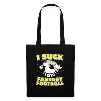 I Suck At Fantasy Football Soccer Sport - Tote Bag - black - Front