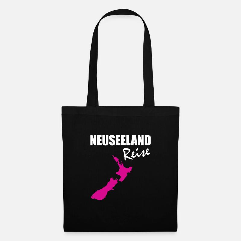 Neuseeland - Stoffbeutel - Schwarz