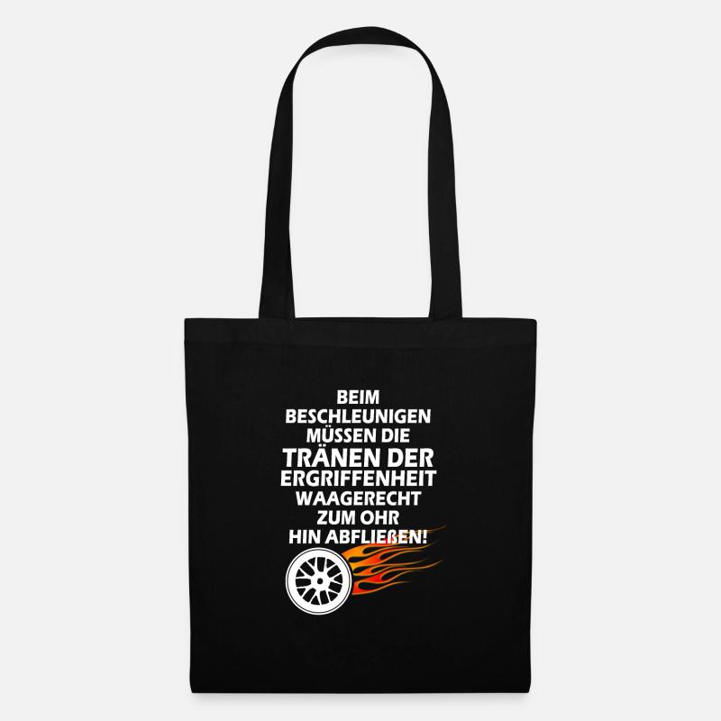 When accelerating - rally and racer Legend - Tote Bag - black