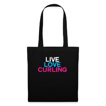 Curling curling - Sac en tissu - noir - Devant