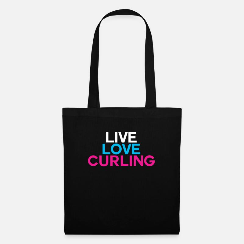 Curling curling - Tote Bag - black