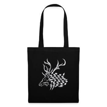 Cerfs d'orignaux chasseurs de chasseurs de chevreuils Scandinavie - Sac en tissu - noir - Devant