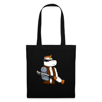 Cadeau de mécanicien cyborg Licorne - Sac en tissu - noir - Devant