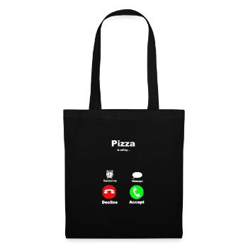 Pizza Mobile calling Pizza Mobile Phone I love Pizz - Tote Bag - black - Front