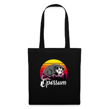 Opossum - Stoffbeutel - Schwarz - Vorne