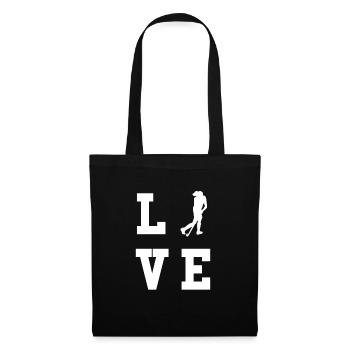 L’amour de hockey sur le terrain - Sac en tissu - noir - Devant