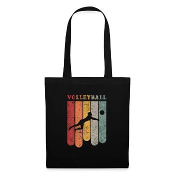 Volley-ball dames équipe club cadeau idée cadeau - Sac en tissu - noir - Devant