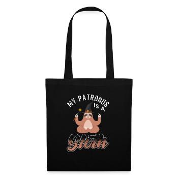 My Patronus Is A Sloth Cute Wizard Lovers - Stoffbeutel - Schwarz - Vorne