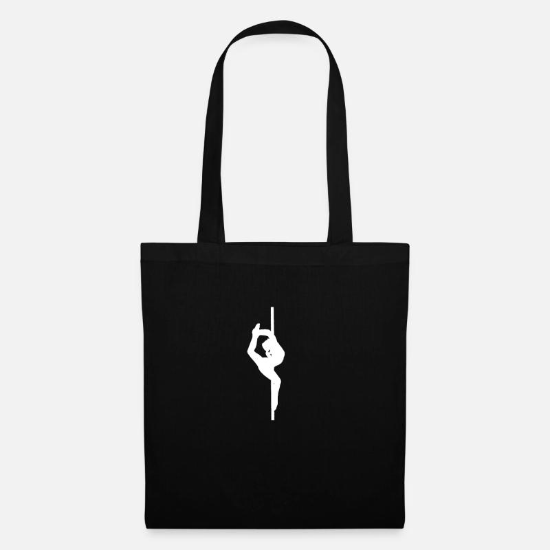 Pole Dance Figur - Fitness Sport - Geschenk Idee - Stoffbeutel - Schwarz