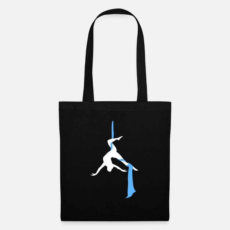 Aerial Yoga - Stoffbeutel - Schwarz