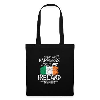 Irlande - Sac en tissu - noir - Devant
