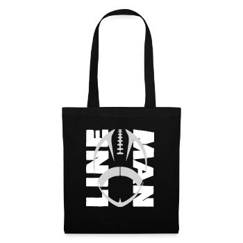 Monteur de lignes - football - Sac en tissu - noir - Devant