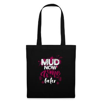 Mud Run Shirts for Women | Mud Girl Run Shirts - Tote Bag - black - Front