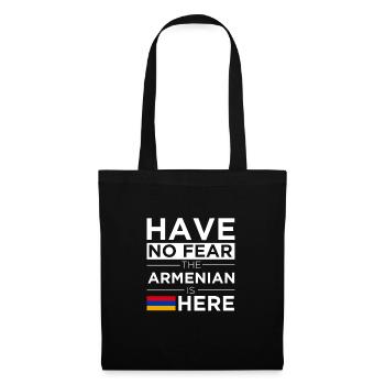 N'ayez pas peur L'Arménien est ici Fierté - Sac en tissu - noir - Devant