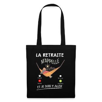 Femme Retraitée La Retraite M'Appelle - Sac en tissu - noir - Devant