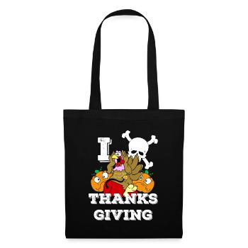 Je déteste Thanksgiving - Thanksgiving non merci - Sac en tissu - noir - Devant