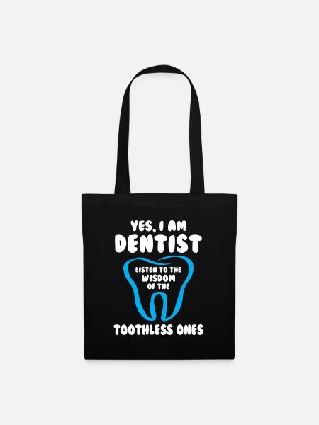 I am Dentist - Stoffbeutel - Schwarz