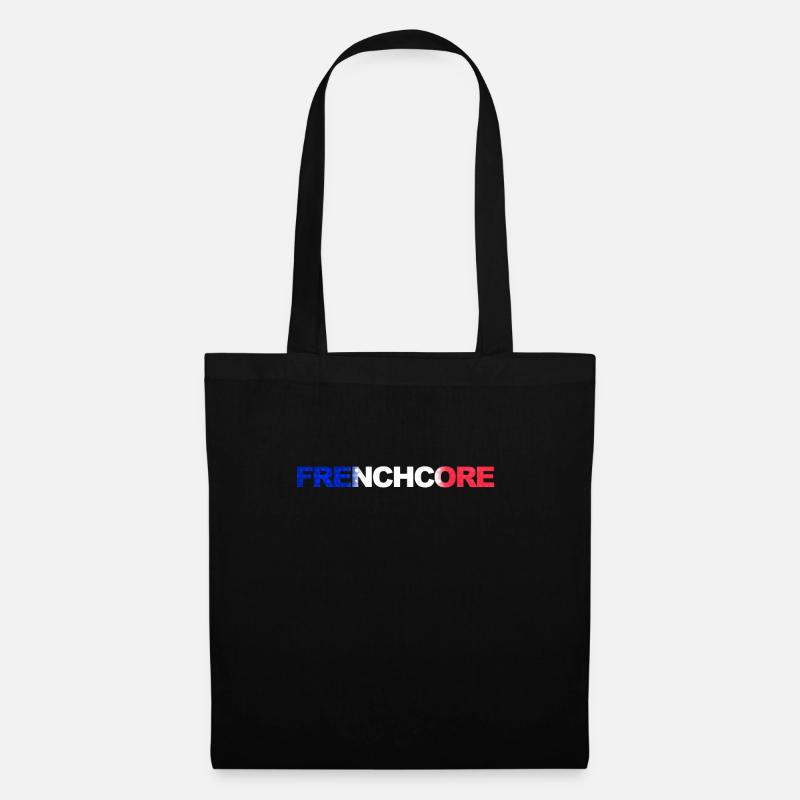 Frenchcore Flag Hardstyle - Tote Bag - black