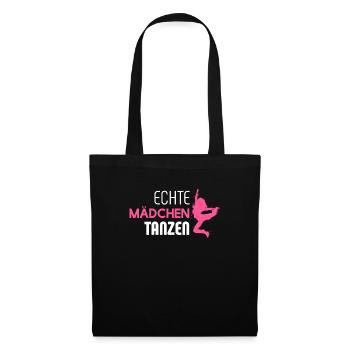 Echte Mädchen tanzen Mädchen Tänzerin und Tänzerin - Stoffbeutel - Schwarz - Vorne