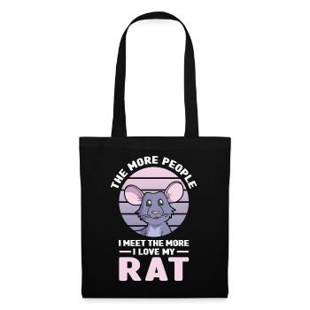 Rat - Tote Bag - black - Front